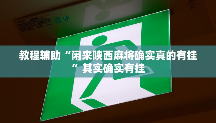 教程辅助“闲来陕西麻将确实真的有挂”其实确实有挂 教程辅助“闲来陕西麻将确实真的有挂”其实确实有挂