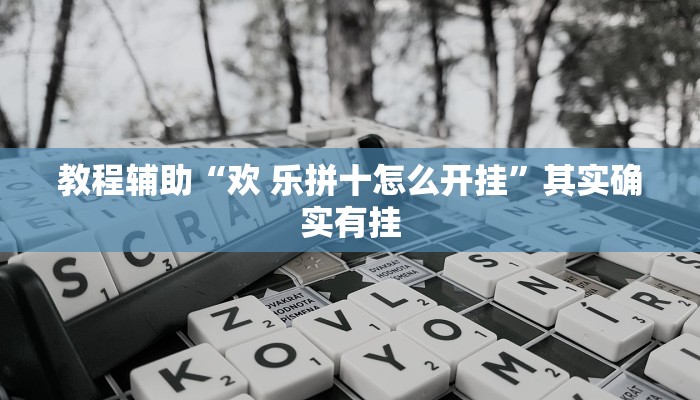 教程辅助“欢 乐拼十怎么开挂”其实确实有挂