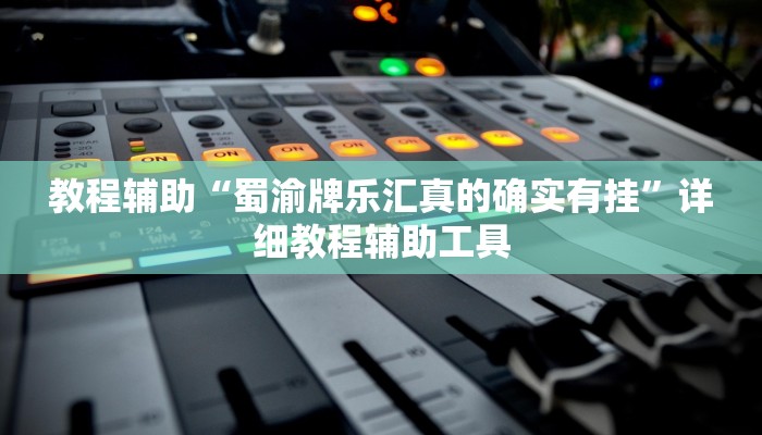 教程辅助“蜀渝牌乐汇真的确实有挂”详细教程辅助工具