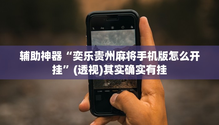 辅助神器“奕乐贵州麻将手机版怎么开挂”(透视)其实确实有挂 辅助神器“奕乐贵州麻将手机版怎么开挂”(透视)其实确实有挂