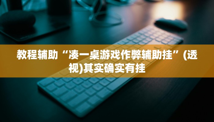 教程辅助“凑一桌游戏作弊辅助挂”(透视)其实确实有挂