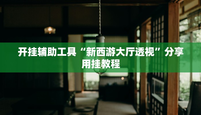 开挂辅助工具“新西游大厅透视”分享用挂教程