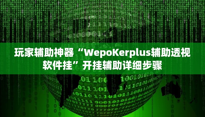玩家辅助神器“WepoKerplus辅助透视软件挂”开挂辅助详细步骤 玩家辅助神器“WepoKerplus辅助透视软件挂”开挂辅助详细步骤