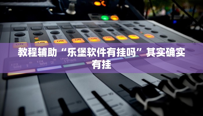 教程辅助“乐堡软件有挂吗”其实确实有挂 教程辅助“乐堡软件有挂吗”其实确实有挂