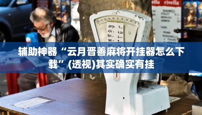 辅助神器“云月晋善麻将开挂器怎么下载”(透视)其实确实有挂