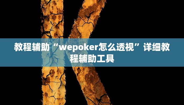 教程辅助“wepoker怎么透视”详细教程辅助工具 教程辅助“wepoker怎么透视”详细教程辅助工具