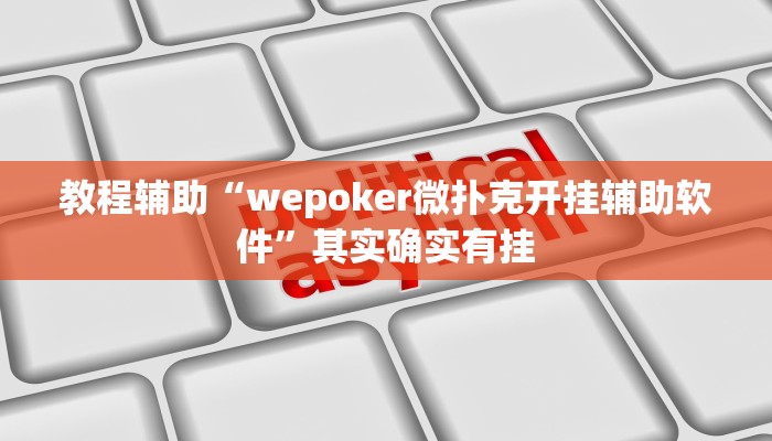 教程辅助“wepoker微扑克开挂辅助软件”其实确实有挂