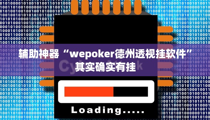辅助神器“wepoker德州透视挂软件”其实确实有挂