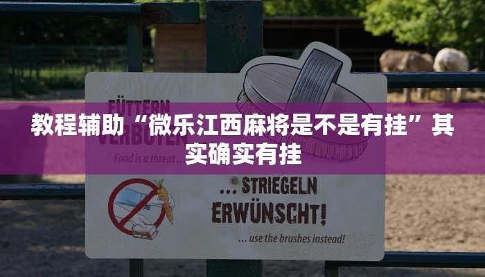 教程辅助“微乐江西麻将是不是有挂”其实确实有挂