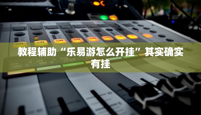 教程辅助“乐易游怎么开挂”其实确实有挂