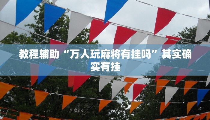 教程辅助“万人玩麻将有挂吗”其实确实有挂