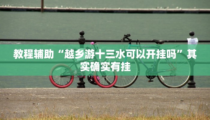 教程辅助“越乡游十三水可以开挂吗”其实确实有挂