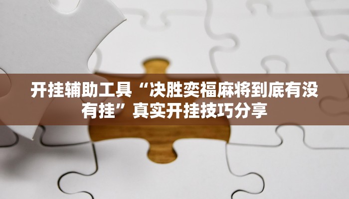 教程辅助“德扑之星有挂吗”详细教程辅助工具