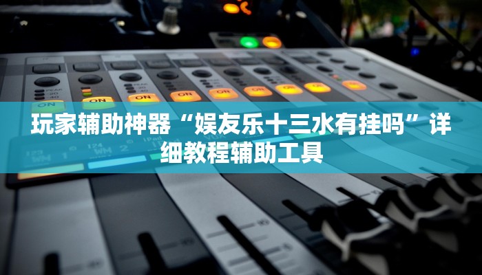 玩家辅助神器“娱友乐十三水有挂吗”详细教程辅助工具