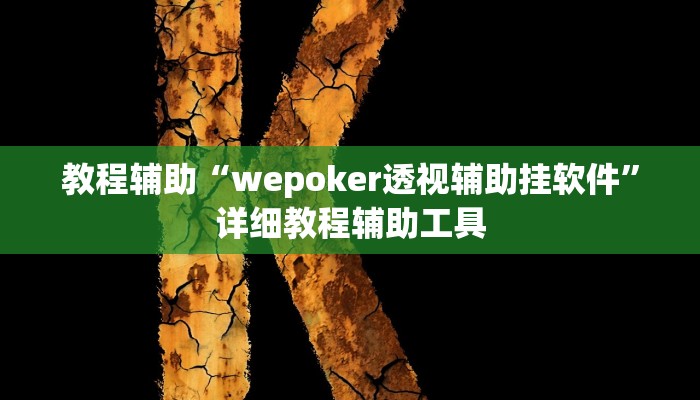 教程辅助“wepoker透视辅助挂软件”详细教程辅助工具