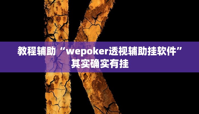 教程辅助“wepoker透视辅助挂软件”其实确实有挂