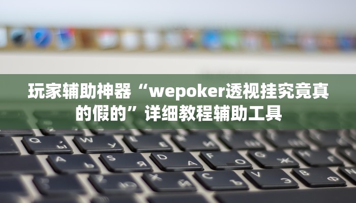 玩家辅助神器“wepoker透视挂究竟真的假的”详细教程辅助工具